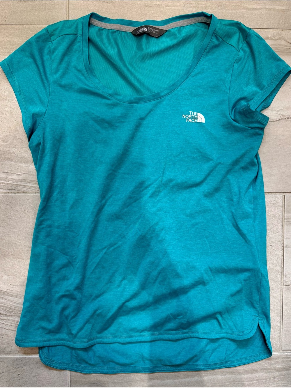 The North Face Women's Teal Active Scoop Neck Tee